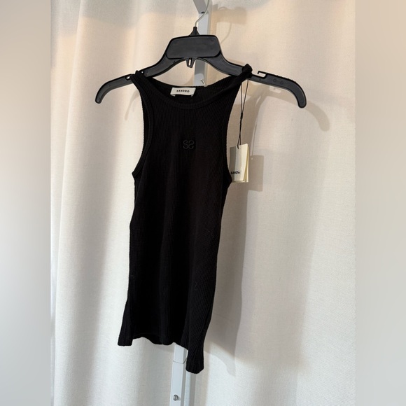 Sandro franklin embroidered waffle knit tank FINAL PRICE NO OFFERS - Picture 10 of 13